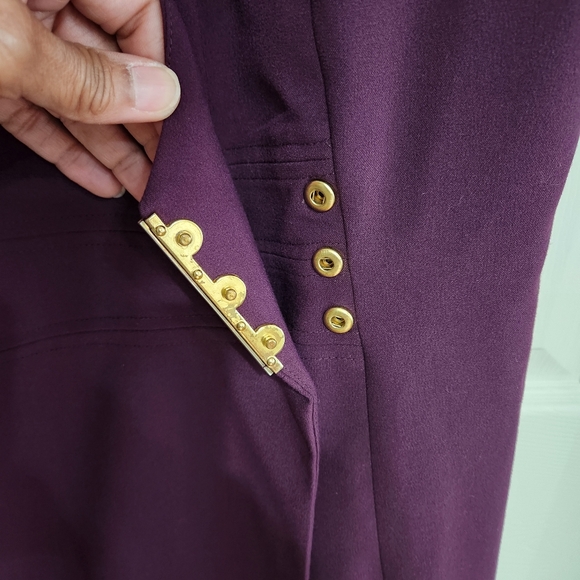 CALVIN Klein Size 10 purple dress - Picture 3 of 5
